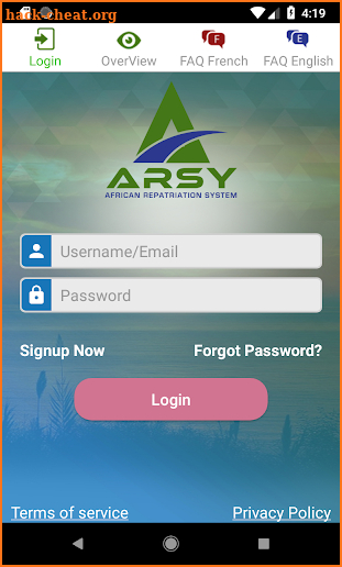 ARSY screenshot