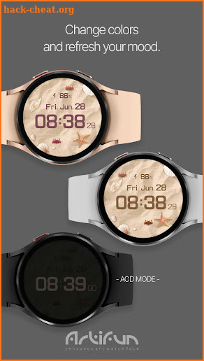 artifun.beach3.watchface screenshot