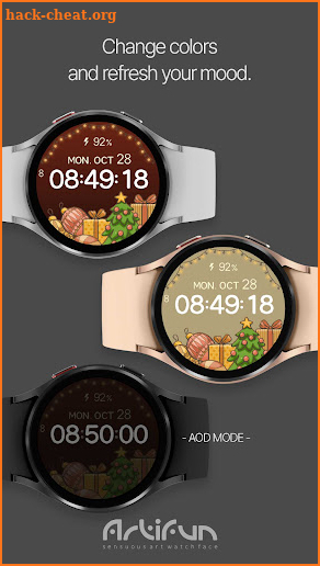 artifun.christmas3.watchface screenshot