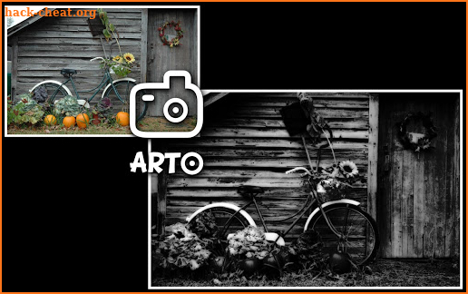 Arto: black and white photo screenshot