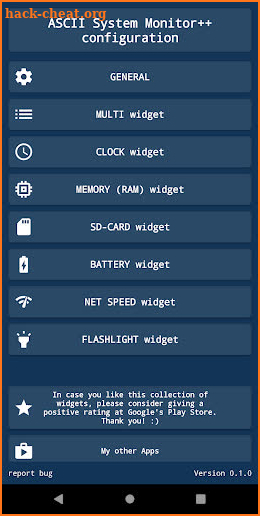 ASCII System Monitor++ (Widget Collection) screenshot