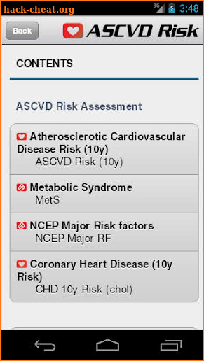 ASCVD Risk screenshot