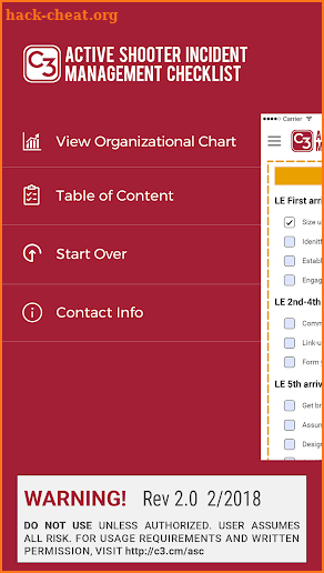 ASIM Checklist screenshot