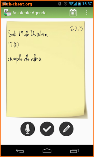 Asistente Agenda screenshot