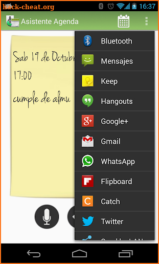 Asistente Agenda screenshot