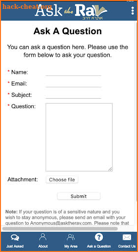 Ask the Rav screenshot