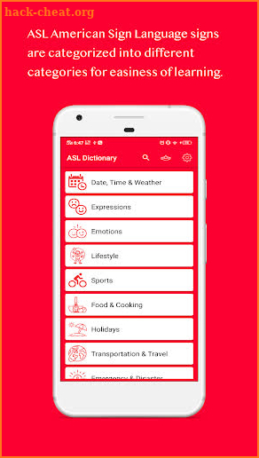 ASL: Sign Language Dictionary screenshot