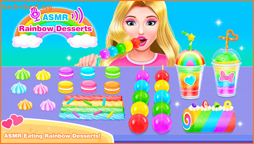 ASMR Rainbow Dessert Maker – Fun Games for Girls screenshot