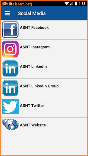 ASNT Events screenshot