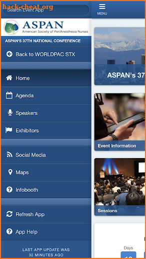 ASPAN 2018 screenshot