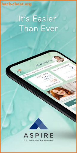 ASPIRE Galderma Rewards screenshot