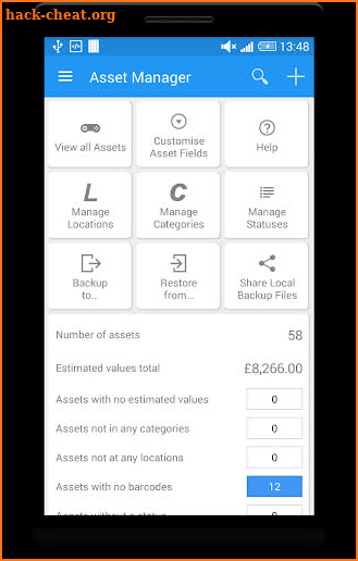 Asset Manager screenshot