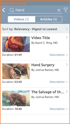 ASSH Hand-e App screenshot