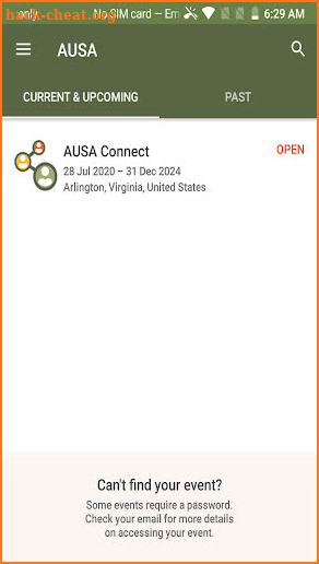 Association of the United States Army screenshot