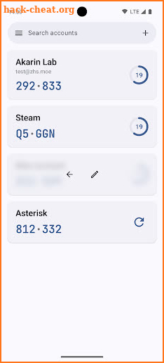 Asterisk - 2FA Authenticator screenshot