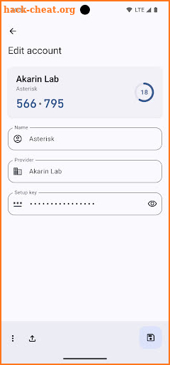 Asterisk - 2FA Authenticator screenshot