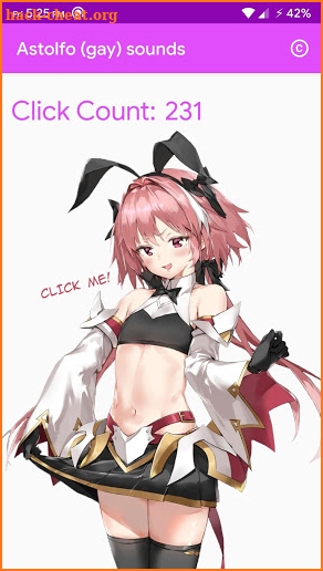 Astolfo (gay) sounds screenshot