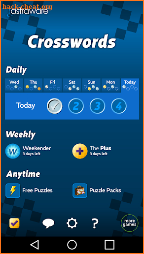 Astraware Crosswords screenshot