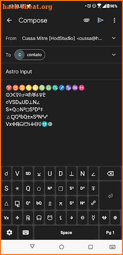 Astro Input screenshot