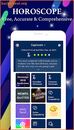 Astrology Daily Horoscope 2018 for 12 Zodiac Signs screenshot