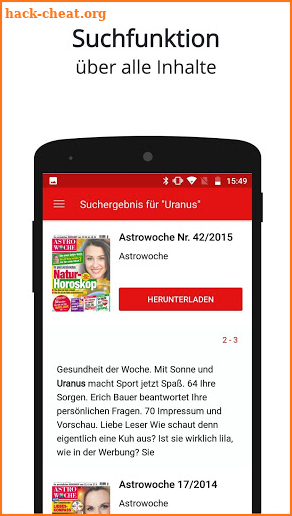 Astrowoche ePaper screenshot