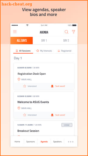 ASUG Events screenshot