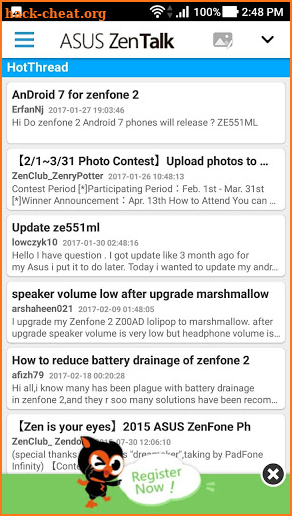 ASUS ZenTalk Community screenshot