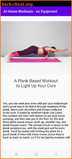 At-Home Workouts-no Equipment screenshot