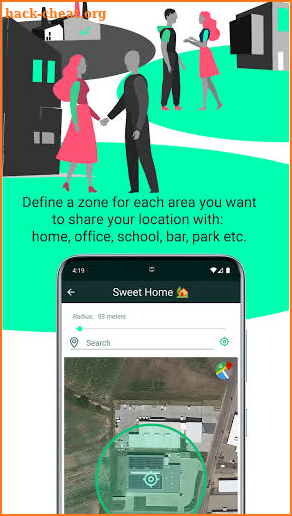 AT-ZONE. Geofence sharing and management service screenshot