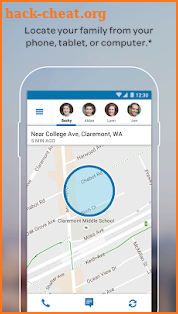 AT&T FamilyMap® screenshot