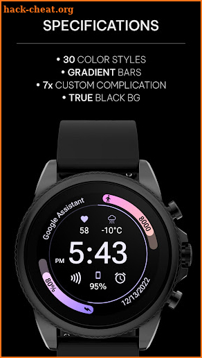 Athlete 2 - Wear OS watch face screenshot