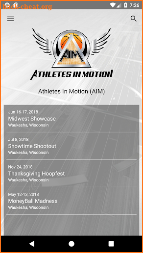 Athletes In Motion screenshot