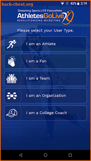 AthletesGoLive screenshot