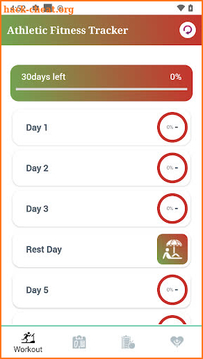 Athletic Fitness Tracker screenshot