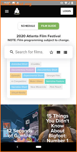 Atlanta Film Festival 2021 screenshot