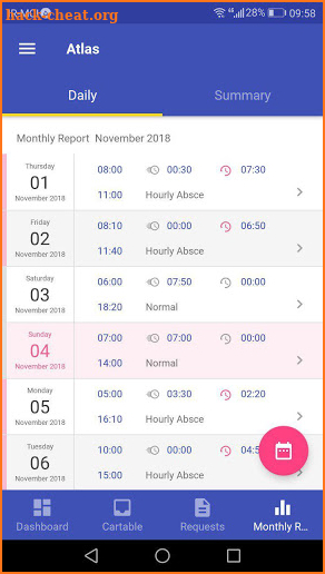 Atlas Time Attendance screenshot