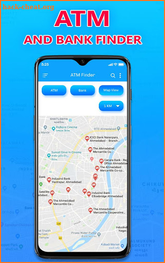 ATM and Bank Location Finder screenshot
