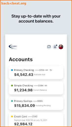 Atomic Credit Union screenshot