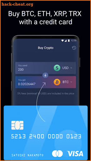 Atomic Wallet crypto ETH BTC Exchange screenshot