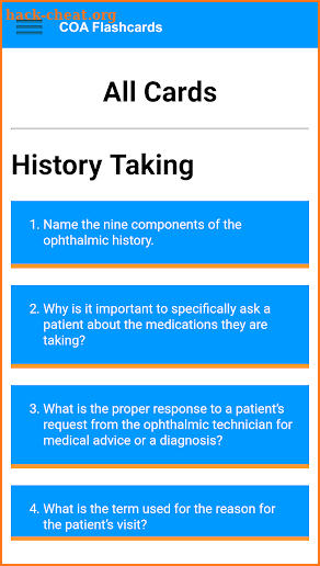 ATPO COA Exam Flashcards screenshot