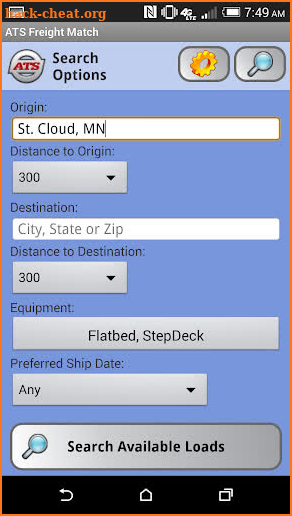 ATS Freight Match screenshot