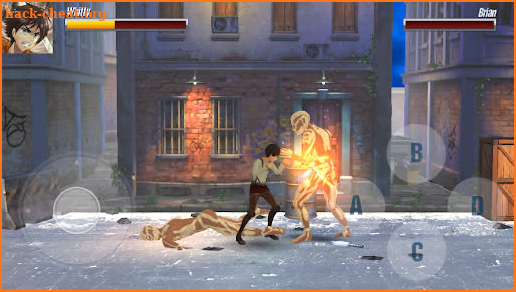 attack on titan fighting game screenshot