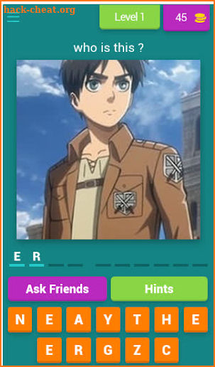 attack on titan quiz screenshot