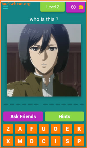 attack on titan quiz screenshot