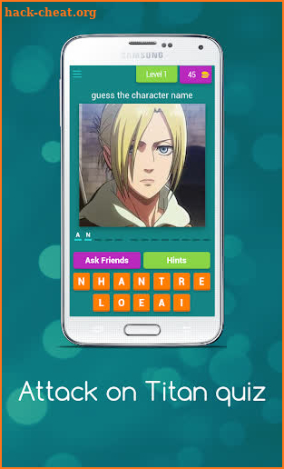 Attack on Titan quiz screenshot