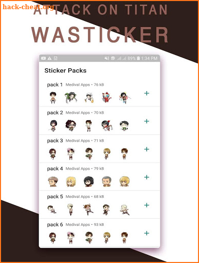 Attack On Titan WASticker screenshot