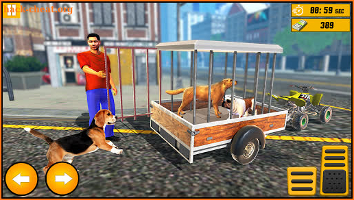 ATV Quad Bike Pet Transporter Driving - Dog Games screenshot