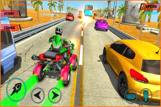 ATV Quad Bike Racing Simulator: Bike Shooting Game screenshot