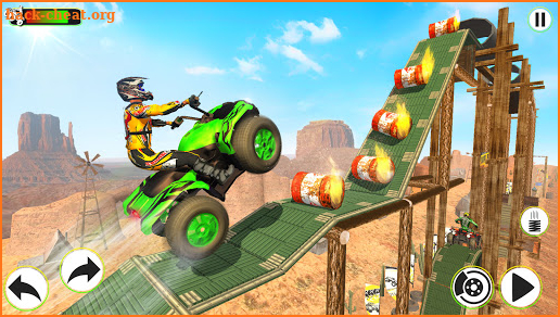 Atv Quad Bike Stunts Racing- New Bike Stunts Game screenshot