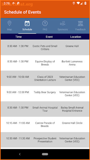 AU Vetmed Open House screenshot